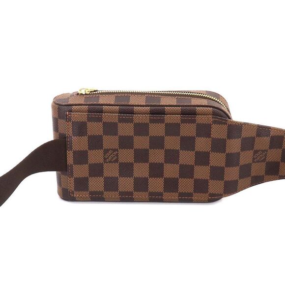 Louis Vuitton Damier Jeronimos Body Bag Waist Pouch Ebene Brown - Picture 2 of 8